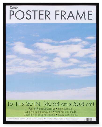poster frame black plastic